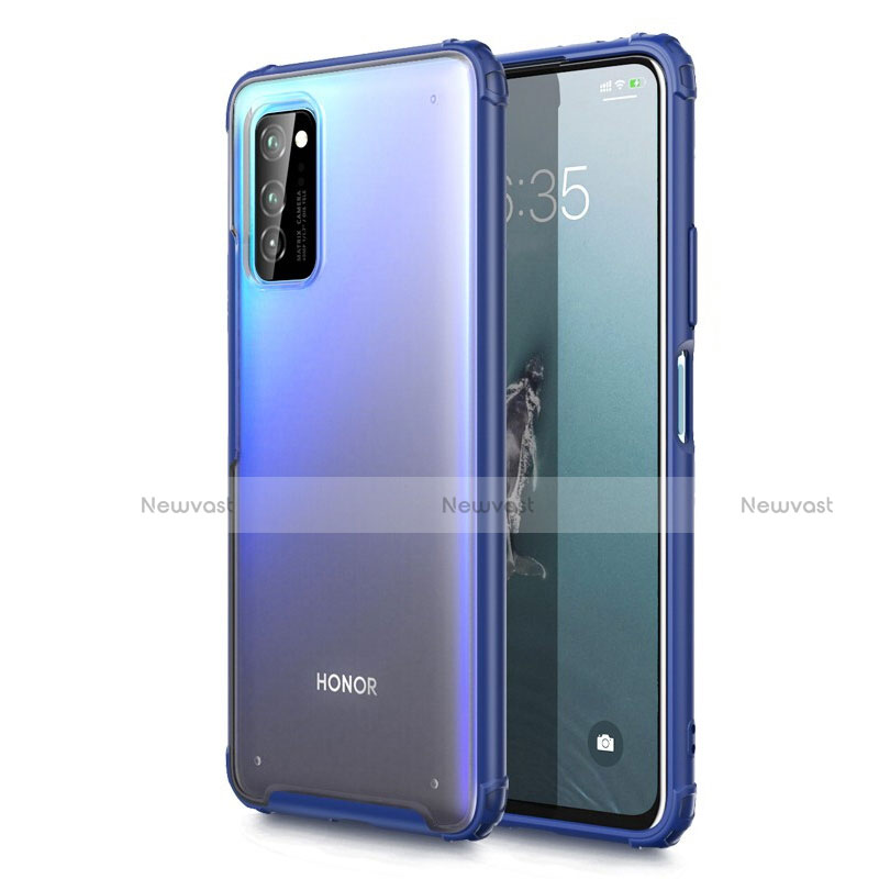 Ultra-thin Transparent Matte Finish Case U01 for Huawei Honor V30 Pro 5G Blue