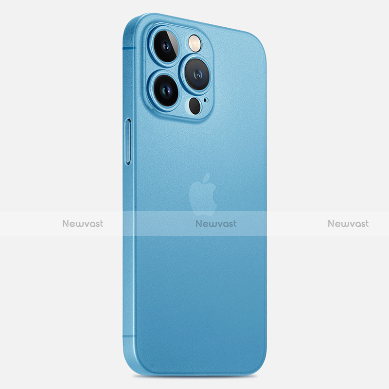 Ultra-thin Transparent Matte Finish Case U02 for Apple iPhone 15 Pro Sky Blue