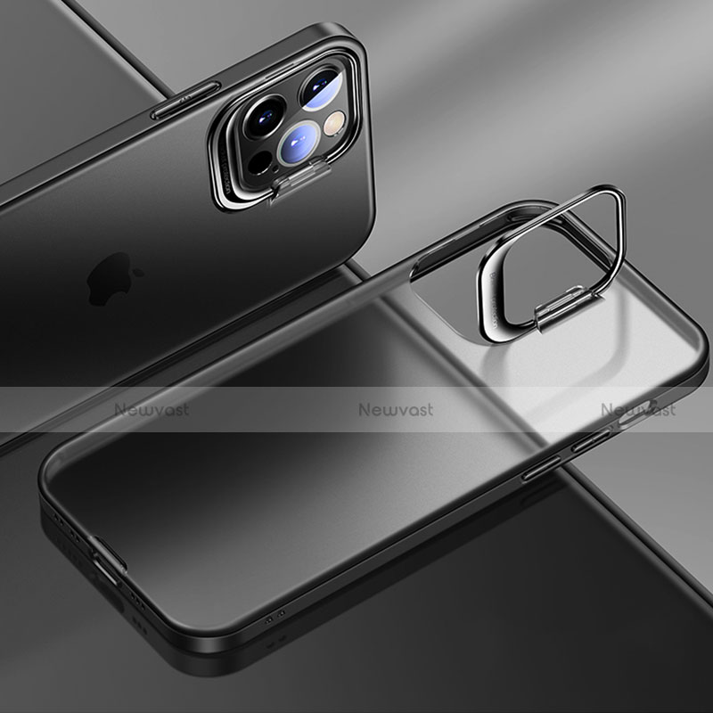 Ultra-thin Transparent Matte Finish Case U08 for Apple iPhone 13 Pro Black