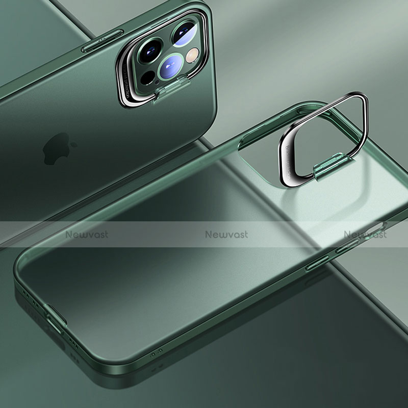 Ultra-thin Transparent Matte Finish Case U08 for Apple iPhone 15 Pro Green
