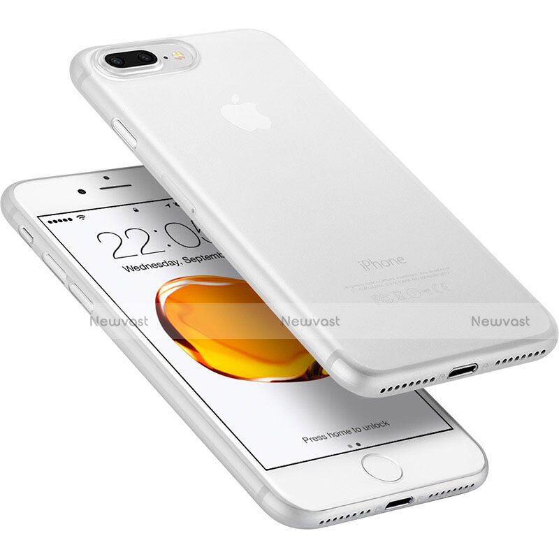 Ultra-thin Transparent Matte Finish Case W01 for Apple iPhone 7 Plus White