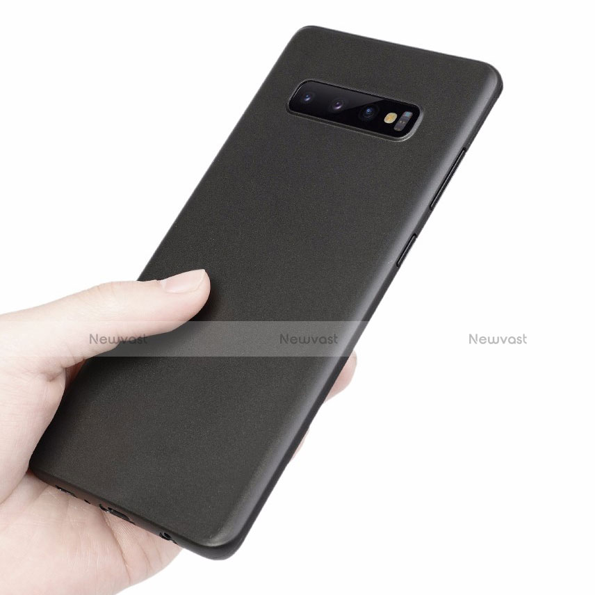 Ultra-thin Transparent Matte Finish Cover Case for Samsung Galaxy S10 5G Black