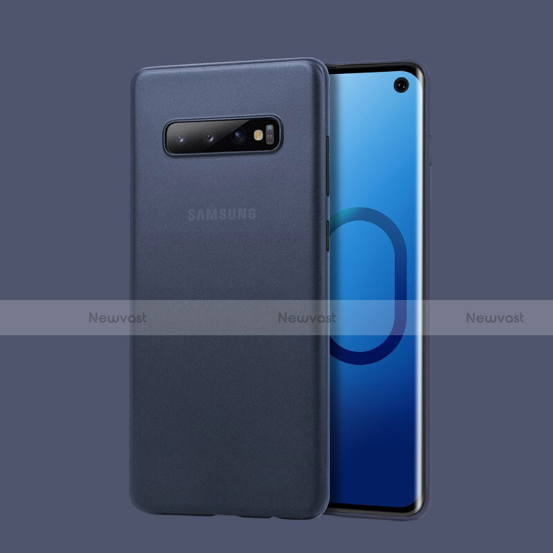 Ultra-thin Transparent Matte Finish Cover Case for Samsung Galaxy S10 Blue