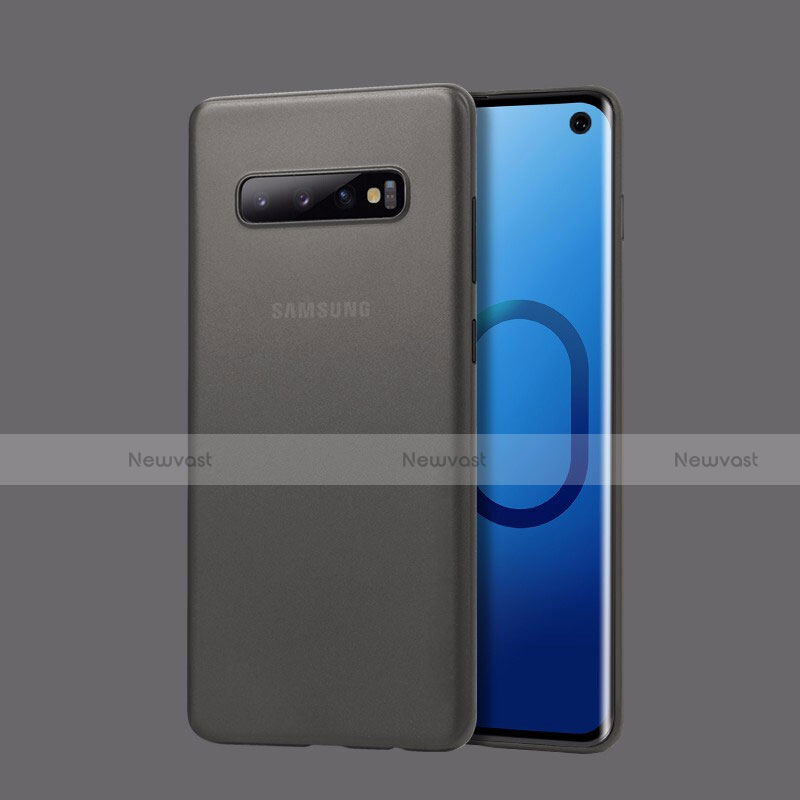 Ultra-thin Transparent Matte Finish Cover Case for Samsung Galaxy S10 Gray