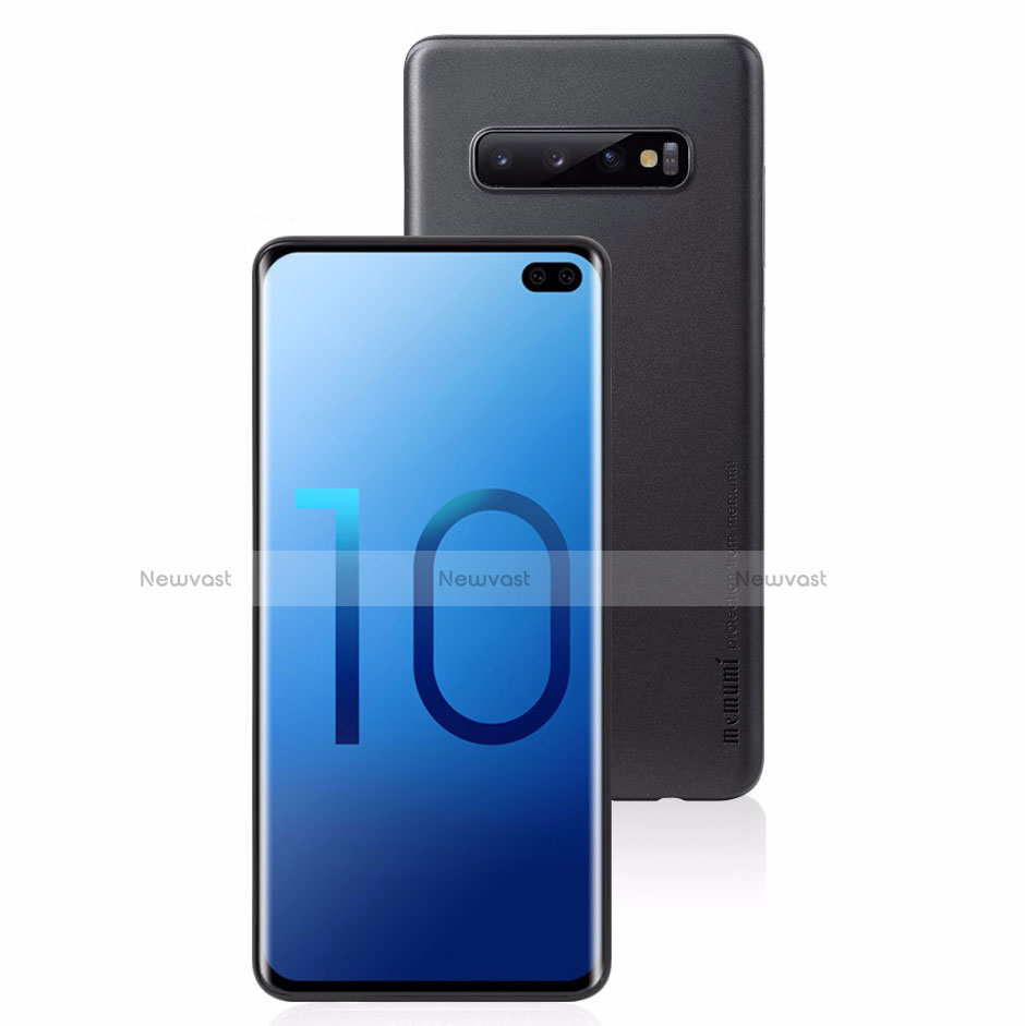 Ultra-thin Transparent Matte Finish Cover Case for Samsung Galaxy S10 Plus Black