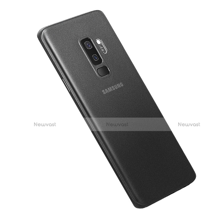 Ultra-thin Transparent Matte Finish Cover Case for Samsung Galaxy S9 Plus Black