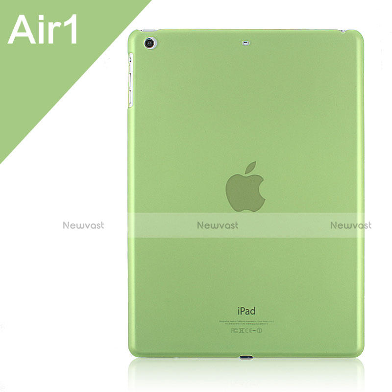 Ultra-thin Transparent Matte Finish Cover for Apple iPad Air Green