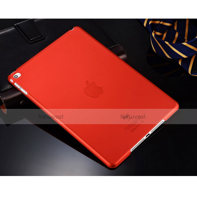 Ultra-thin Transparent Matte Finish Cover for Apple iPad Air Red