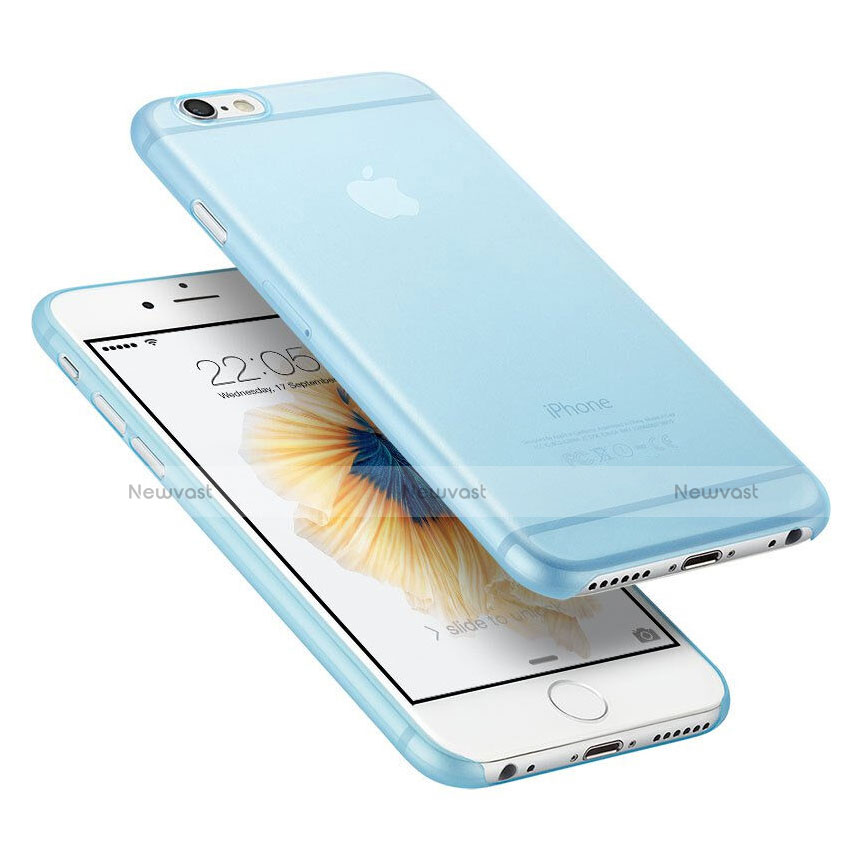 Ultra-thin Transparent Matte Finish Cover for Apple iPhone 6 Plus Sky Blue