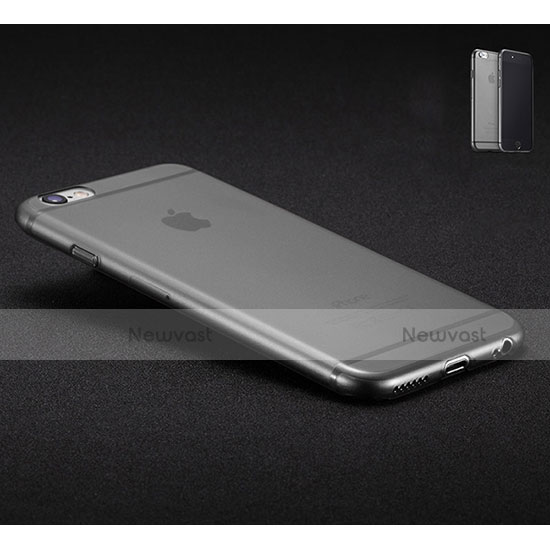 Ultra-thin Transparent Matte Finish Soft Case for Apple iPhone 6S Dark Gray