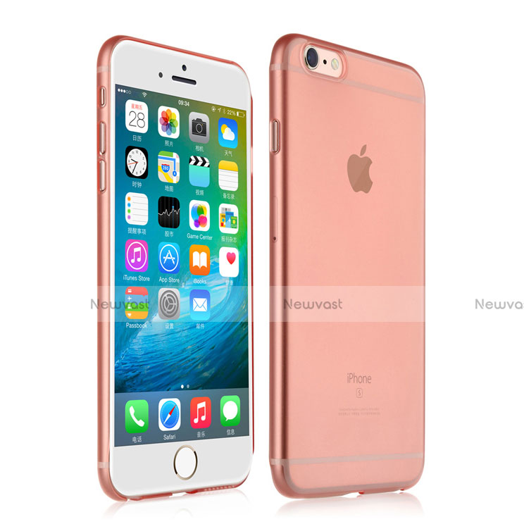 Ultra-thin Transparent Matte Finish Soft Case for Apple iPhone 6S Plus Rose Gold