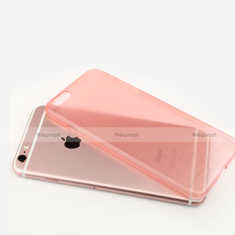 Ultra-thin Transparent Matte Finish Soft Case for Apple iPhone 6S Plus Rose Gold