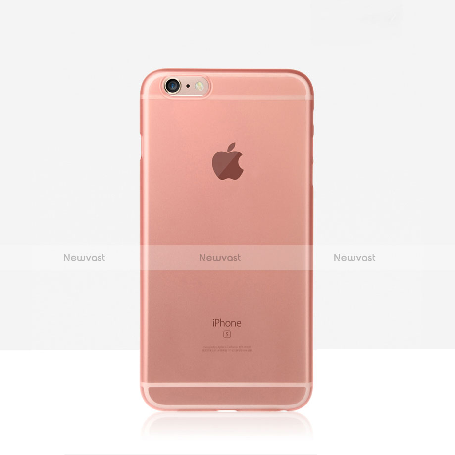 Ultra-thin Transparent Matte Finish Soft Case for Apple iPhone 6S Rose Gold