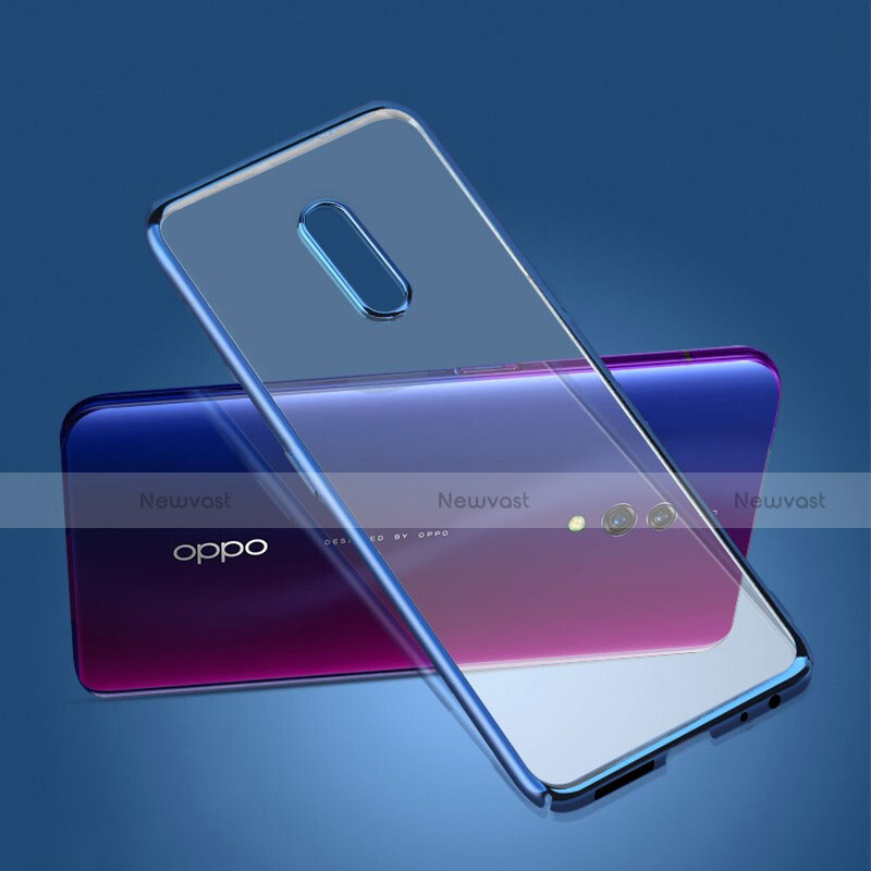 Ultra-thin Transparent Plastic Case Cover for Oppo K3 Blue