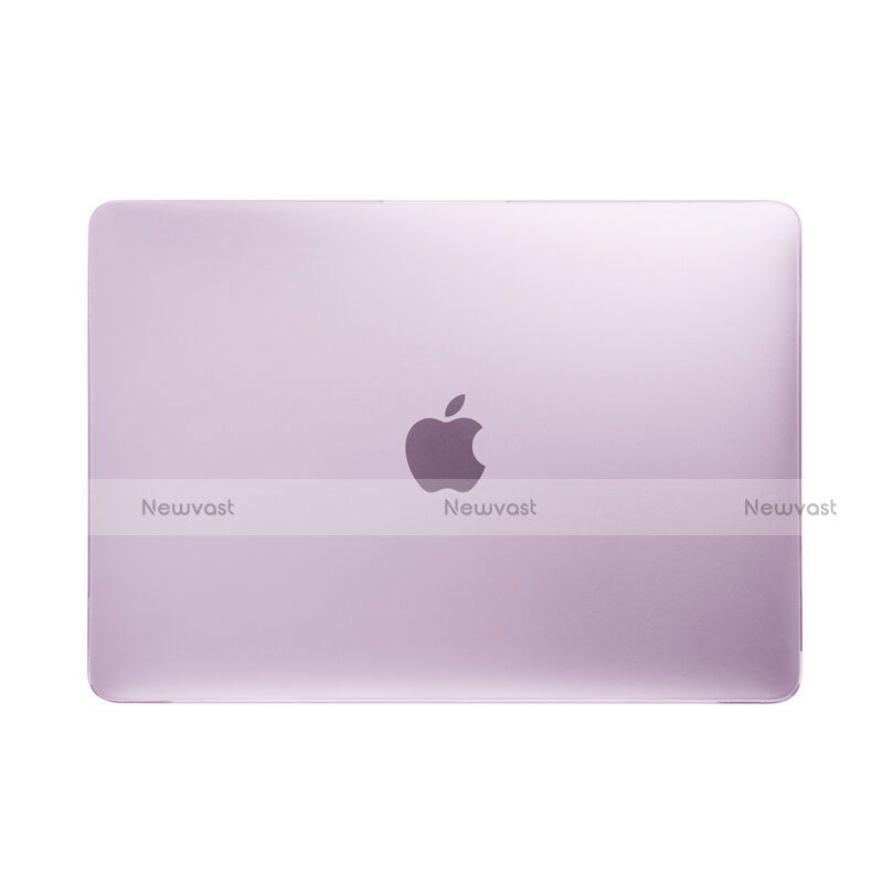 Ultra-thin Transparent Plastic Case for Apple MacBook 12 inch Pink