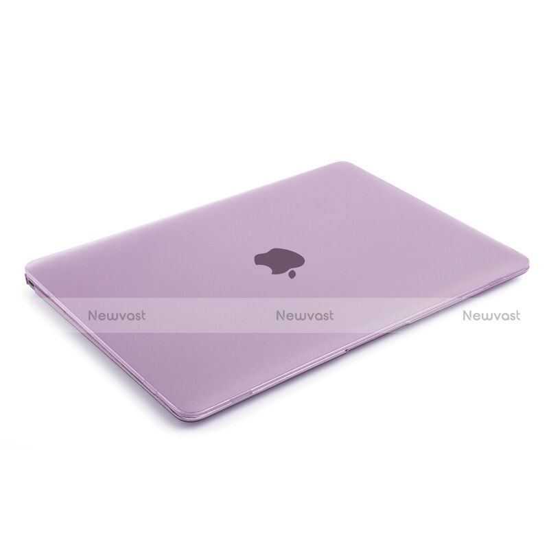 Ultra-thin Transparent Plastic Case for Apple MacBook 12 inch Pink