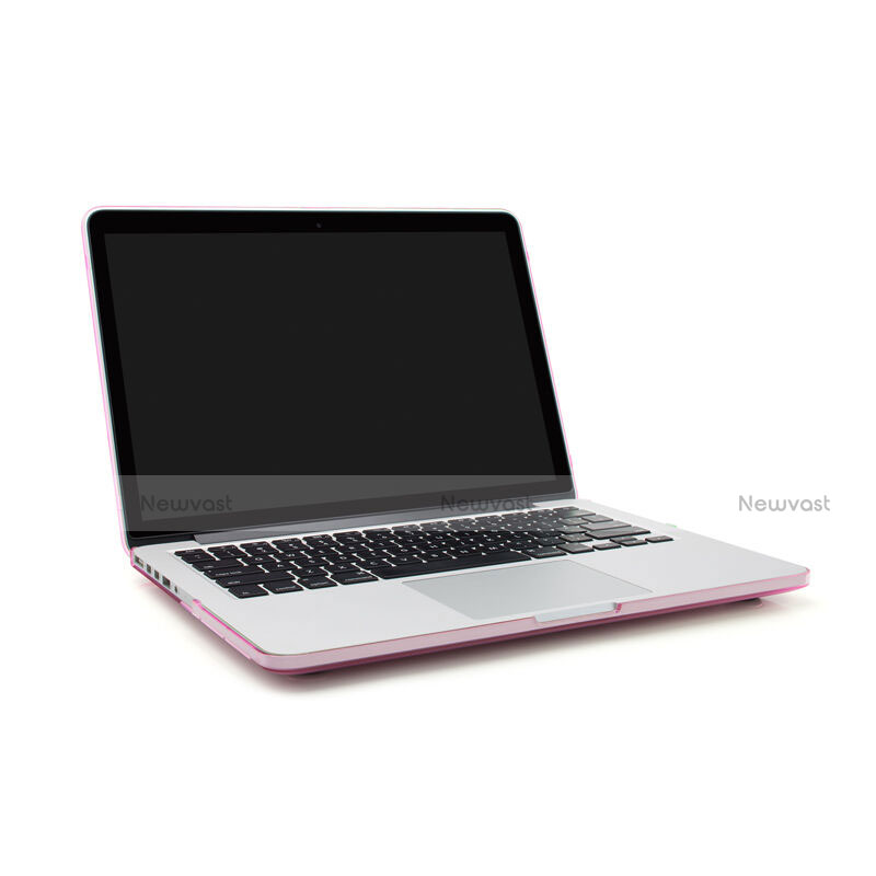 Ultra-thin Transparent Plastic Case for Apple MacBook Pro 15 inch Retina Pink