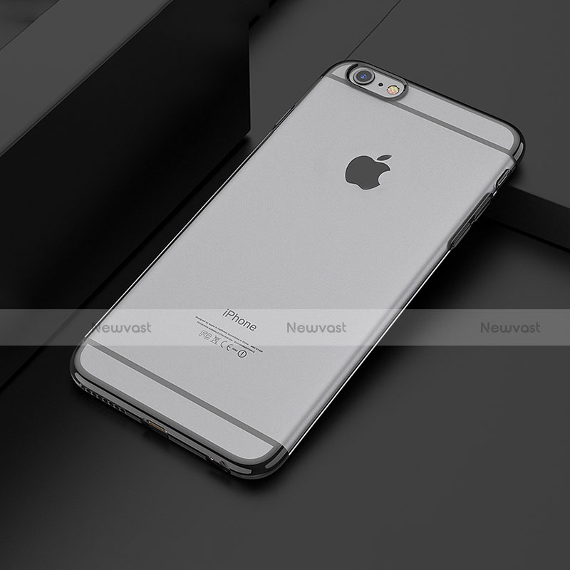 Ultra-thin Transparent Plastic Case T01 for Apple iPhone 6 Black