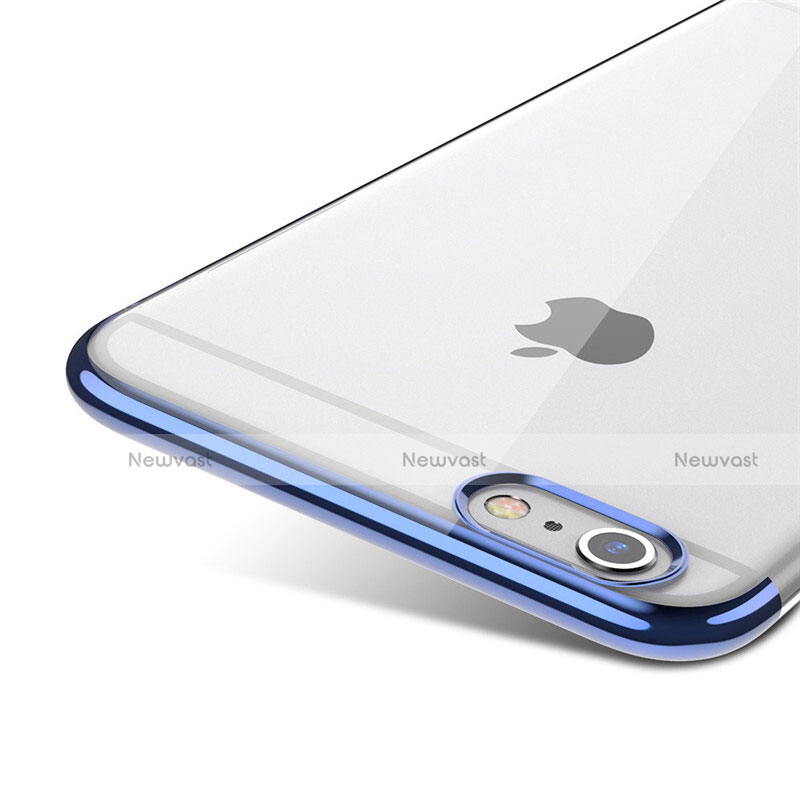 Ultra-thin Transparent Plastic Case T01 for Apple iPhone 6S Blue