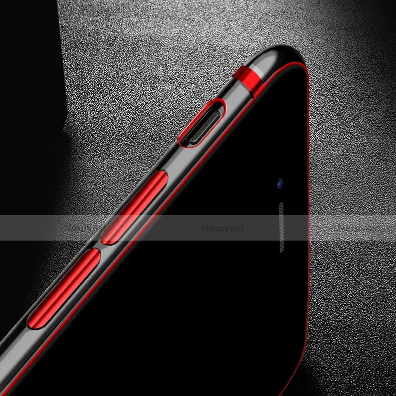 Ultra-thin Transparent TPU Soft Case A02 for Apple iPhone 7 Plus Red