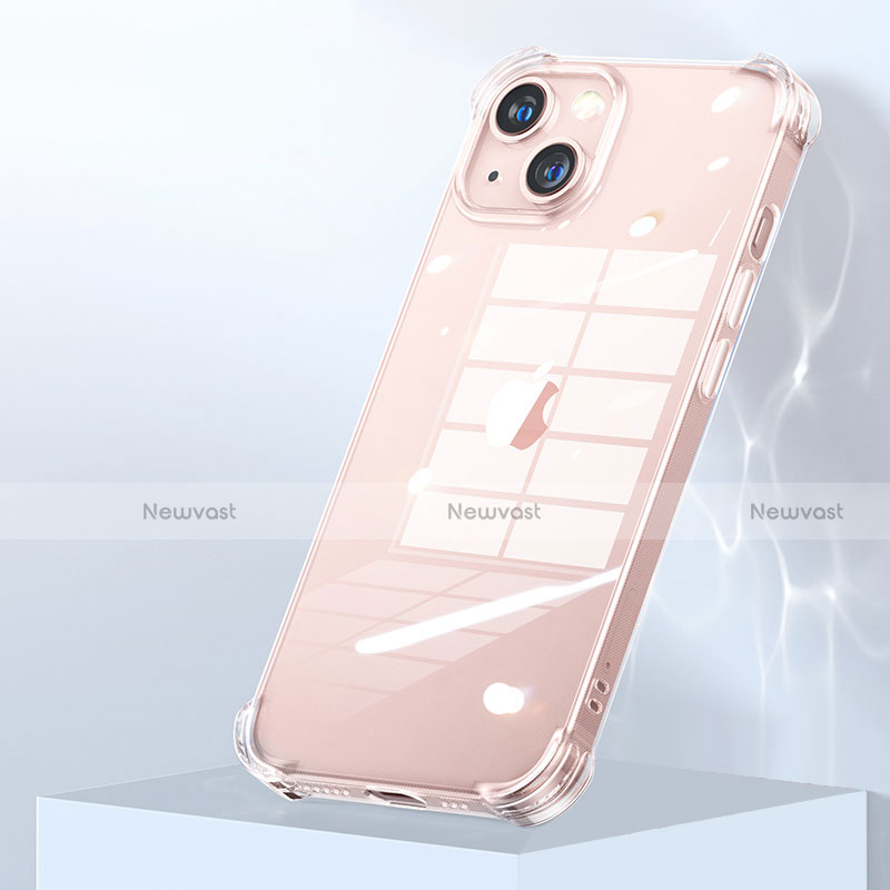 Ultra-thin Transparent TPU Soft Case A06 for Apple iPhone 15 Plus Clear