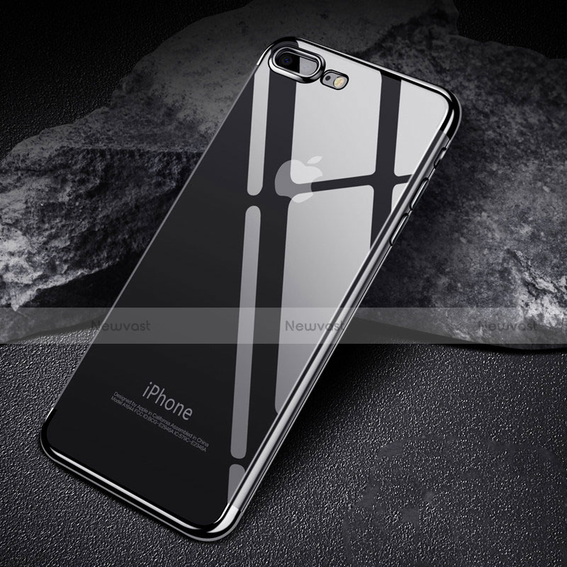 Ultra-thin Transparent TPU Soft Case A07 for Apple iPhone 7 Plus Black