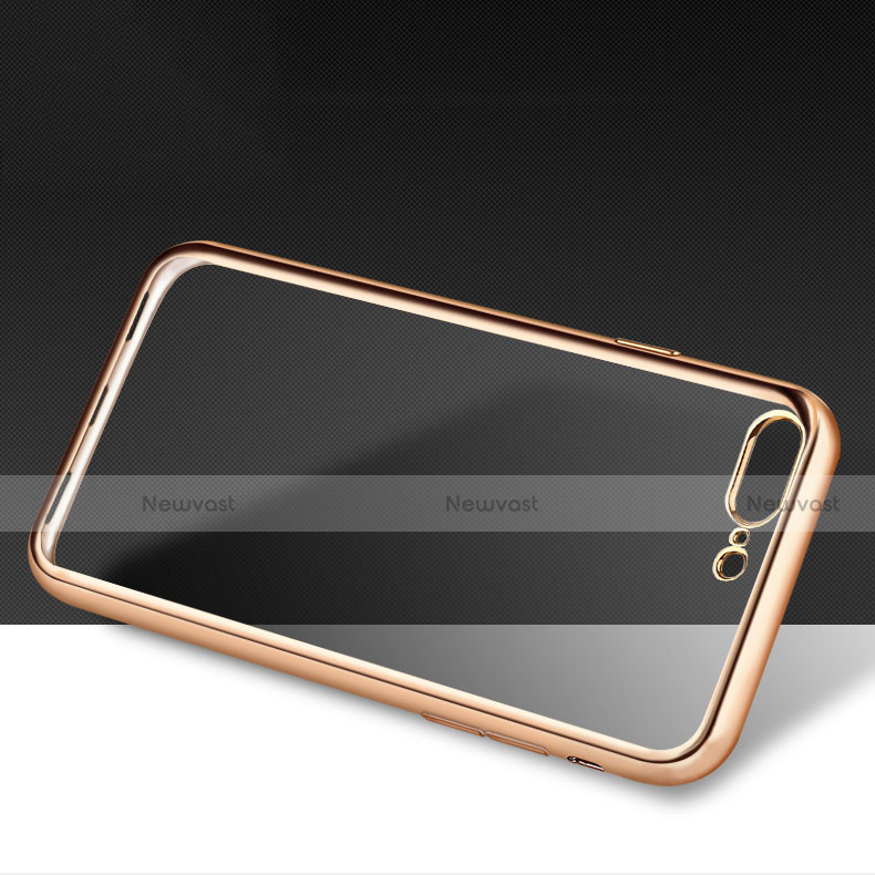 Ultra-thin Transparent TPU Soft Case A07 for Apple iPhone 7 Plus Gold