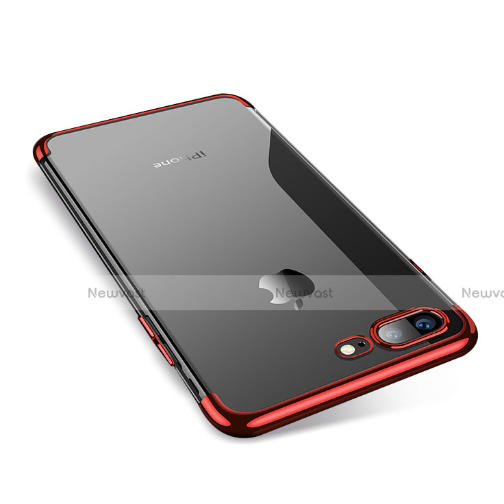 Ultra-thin Transparent TPU Soft Case A07 for Apple iPhone 7 Plus Red