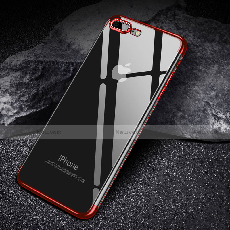 Ultra-thin Transparent TPU Soft Case A07 for Apple iPhone 7 Plus Red