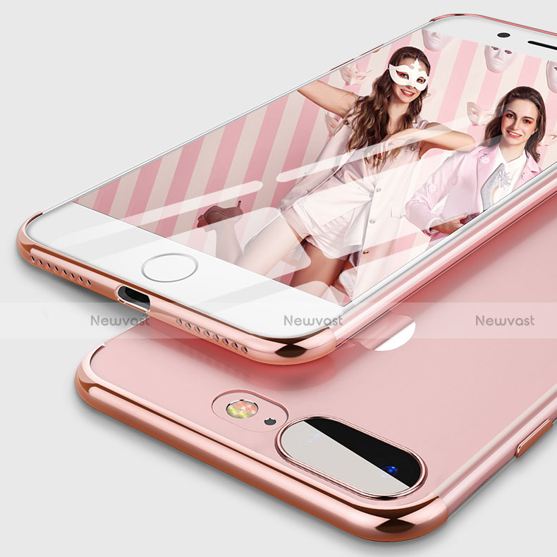 Ultra-thin Transparent TPU Soft Case A07 for Apple iPhone 7 Plus Rose Gold