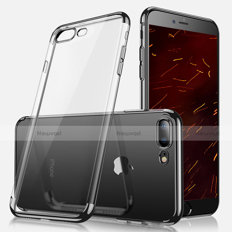 Ultra-thin Transparent TPU Soft Case A07 for Apple iPhone 8 Plus Black