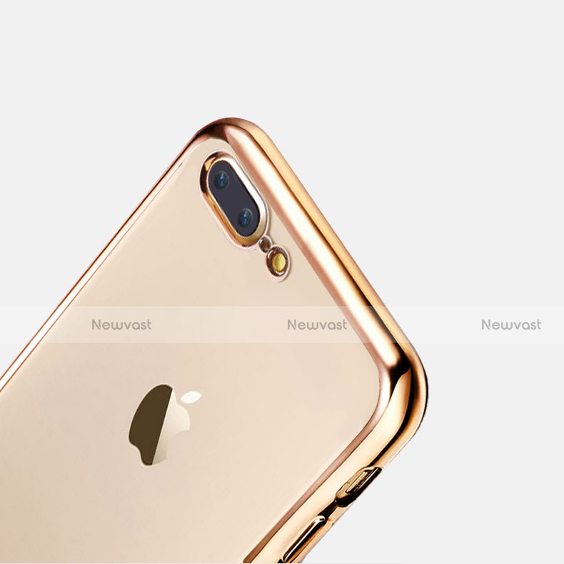 Ultra-thin Transparent TPU Soft Case A08 for Apple iPhone 8 Plus Gold