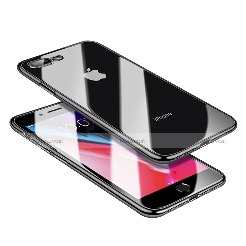 Ultra-thin Transparent TPU Soft Case A14 for Apple iPhone 8 Plus Black