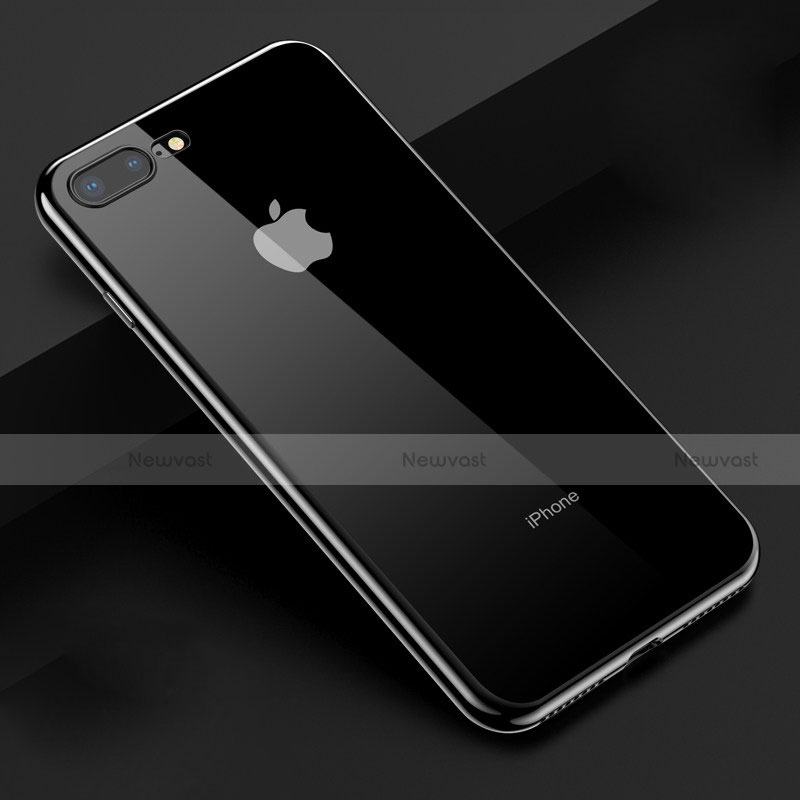 Ultra-thin Transparent TPU Soft Case A17 for Apple iPhone 8 Plus Black