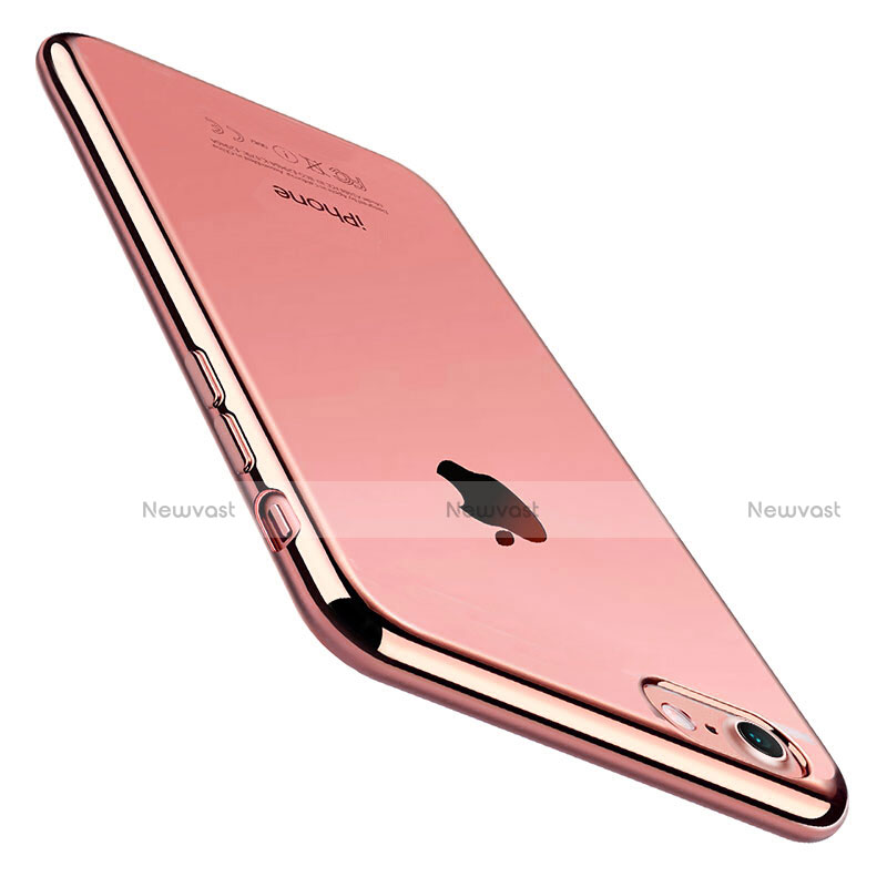 Ultra-thin Transparent TPU Soft Case C01 for Apple iPhone 7 Rose Gold