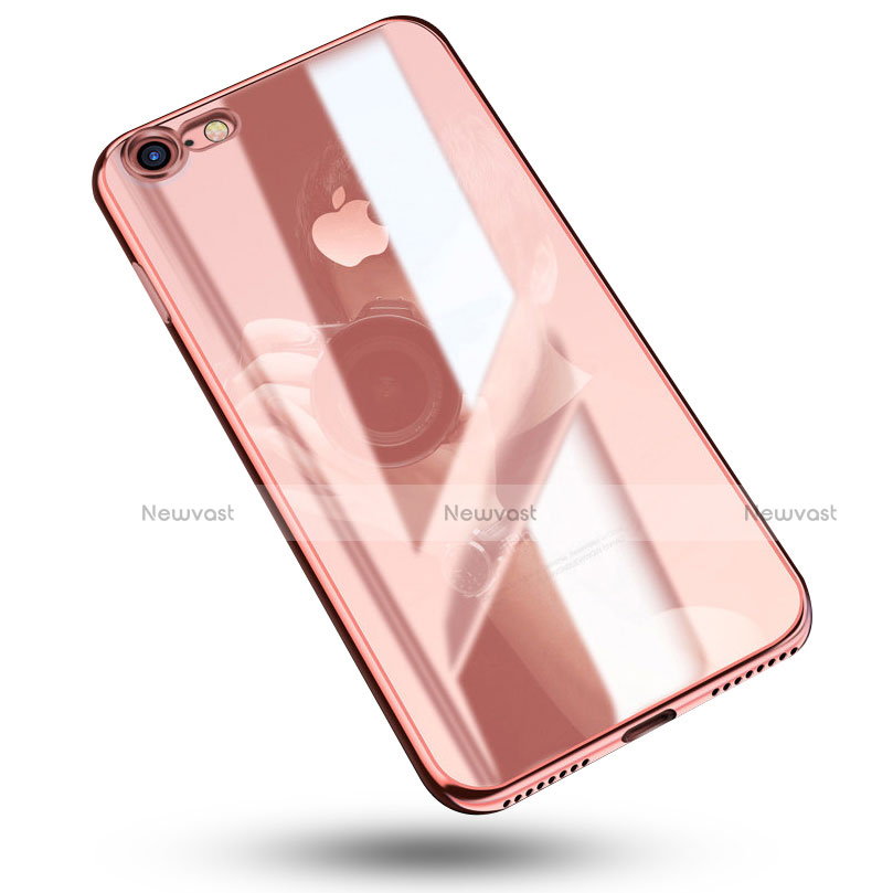 Ultra-thin Transparent TPU Soft Case C02 for Apple iPhone 7 Rose Gold