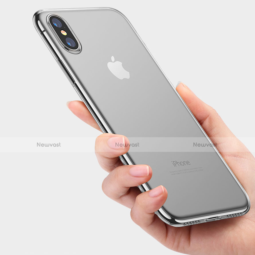 Ultra-thin Transparent TPU Soft Case C08 for Apple iPhone Xs Clear