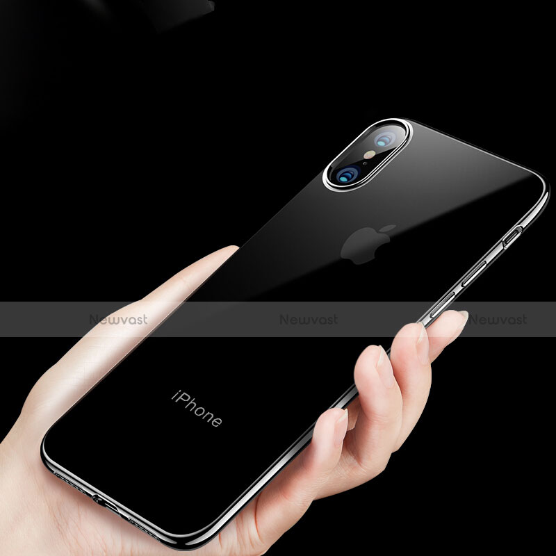 Ultra-thin Transparent TPU Soft Case C11 for Apple iPhone X Black