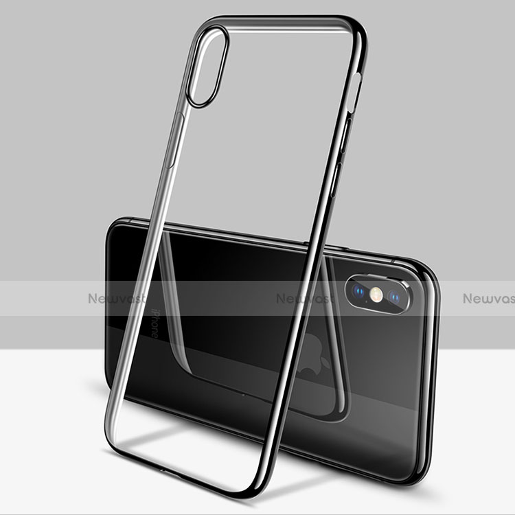 Ultra-thin Transparent TPU Soft Case C11 for Apple iPhone Xs Black