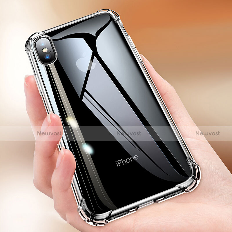 Ultra-thin Transparent TPU Soft Case C15 for Apple iPhone Xs Black