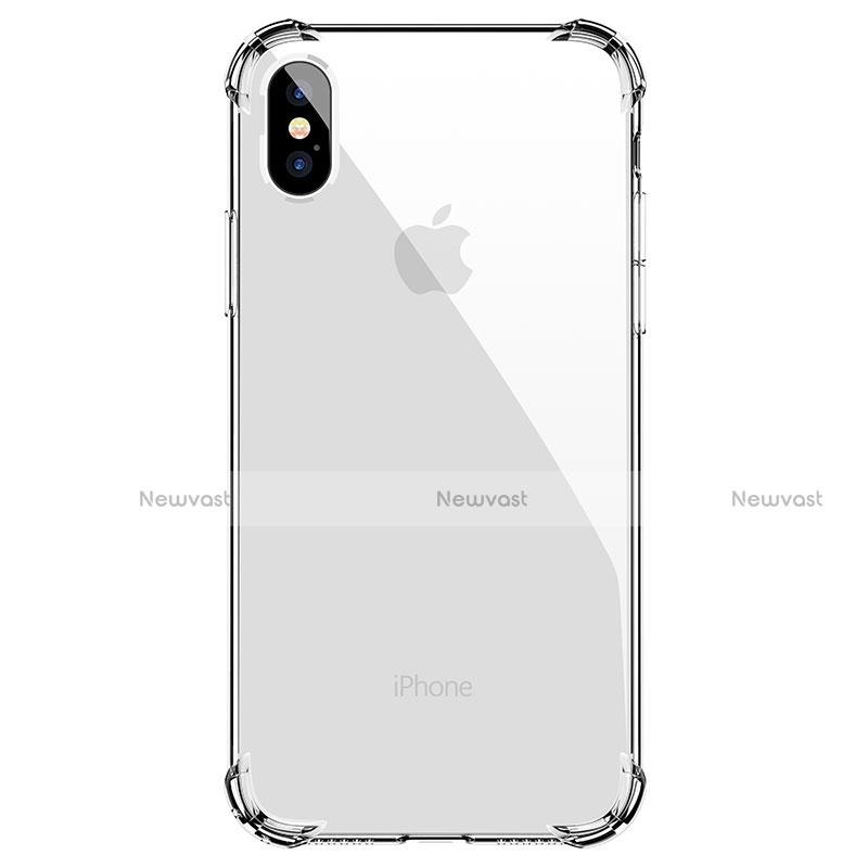 Ultra-thin Transparent TPU Soft Case C15 for Apple iPhone Xs Black