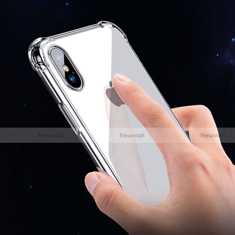 Ultra-thin Transparent TPU Soft Case C15 for Apple iPhone Xs Black