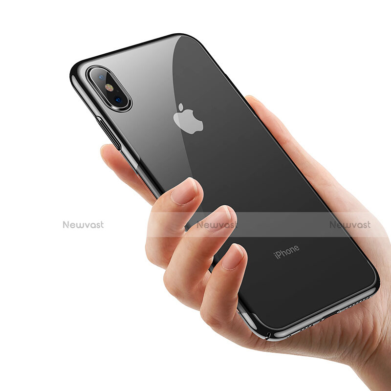 Ultra-thin Transparent TPU Soft Case C16 for Apple iPhone X Black