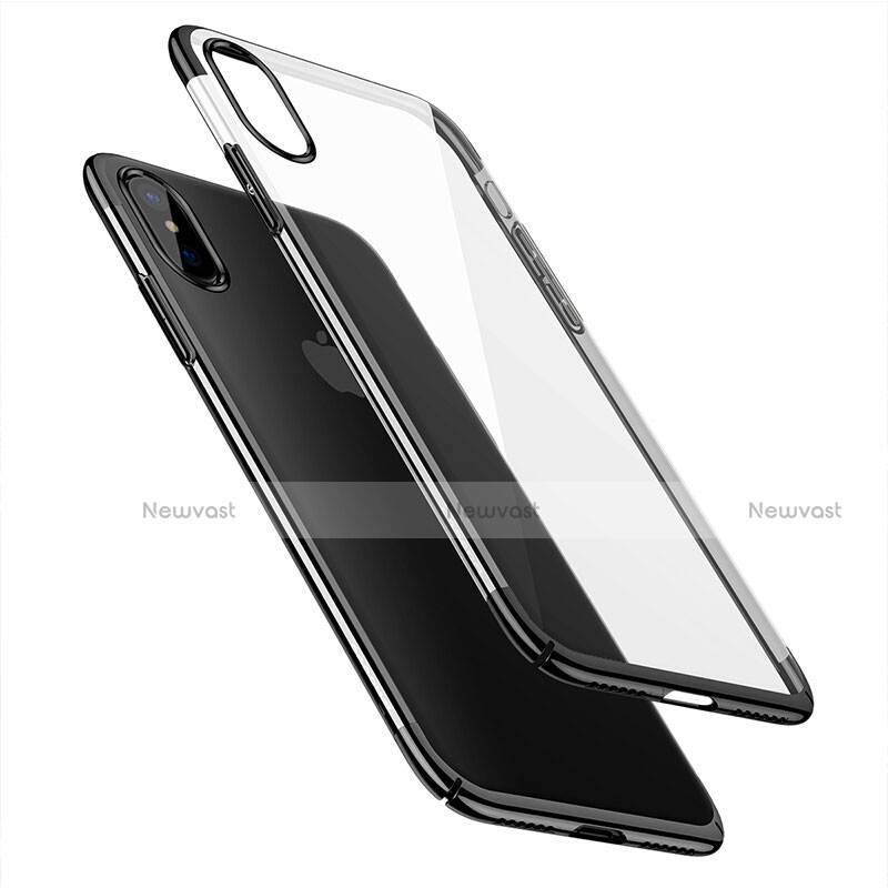 Ultra-thin Transparent TPU Soft Case C16 for Apple iPhone X Black