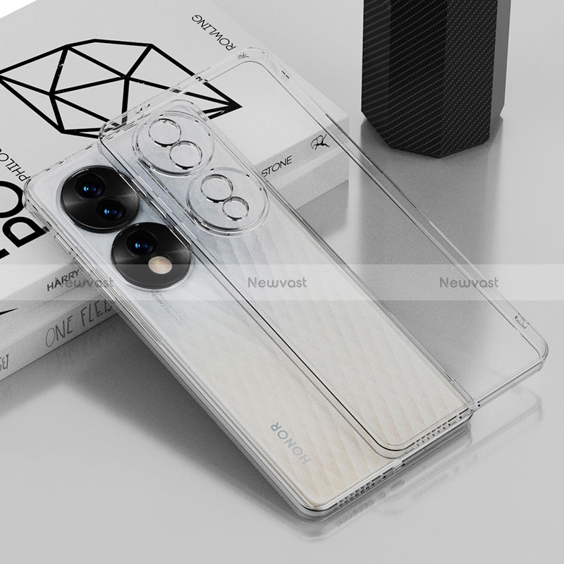 Ultra-thin Transparent TPU Soft Case Cover AN1 for Huawei Honor 70 5G