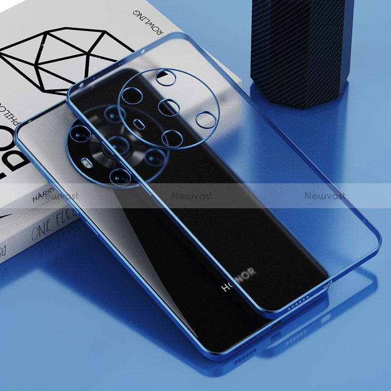 Ultra-thin Transparent TPU Soft Case Cover AN1 for Huawei Honor Magic3 5G Blue