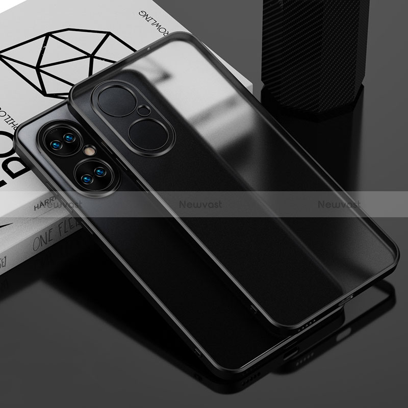 Ultra-thin Transparent TPU Soft Case Cover AN1 for Huawei P50 Pro Black