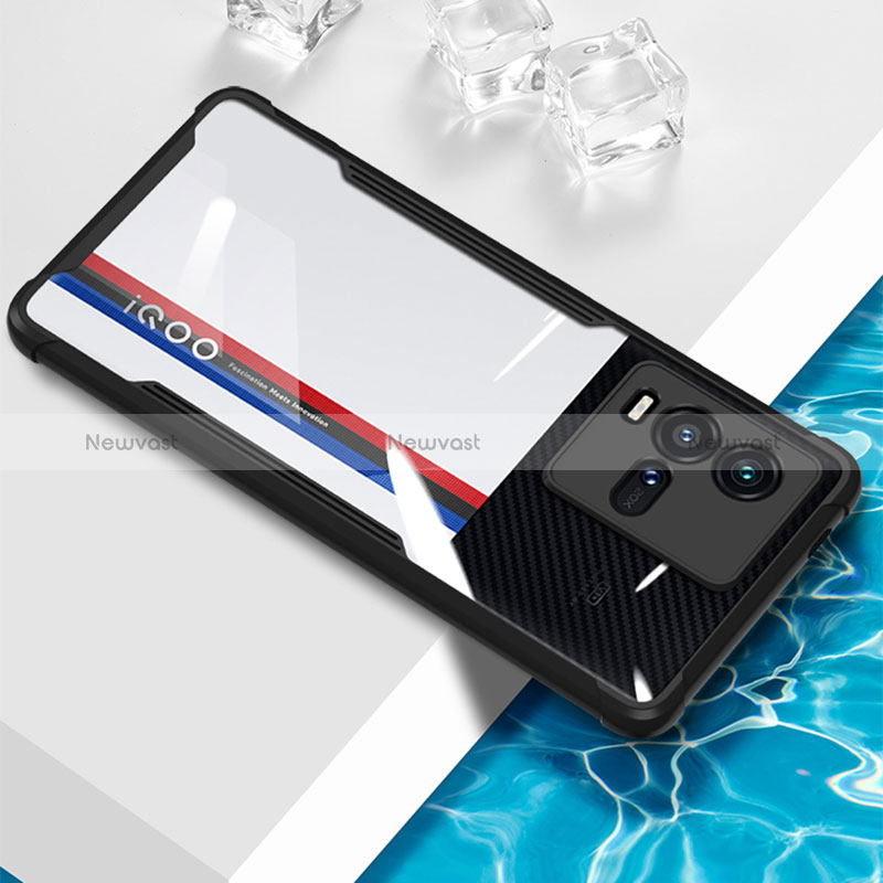 Ultra-thin Transparent TPU Soft Case Cover BH1 for Vivo iQOO 10 5G Black