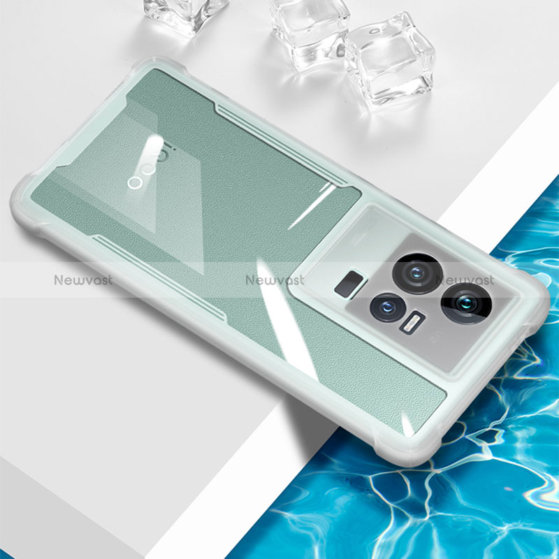 Ultra-thin Transparent TPU Soft Case Cover BH1 for Vivo iQOO 11 Pro 5G White