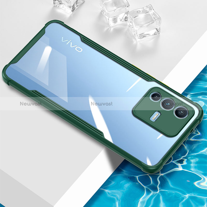 Ultra-thin Transparent TPU Soft Case Cover BH1 for Vivo V23 5G